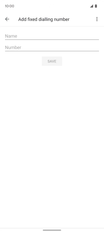 Press Name and key in the required name.