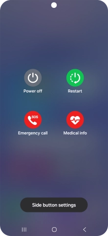 Press Power off. Press Power off.