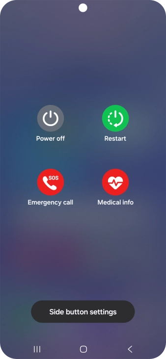 Press Power off. Press Power off.