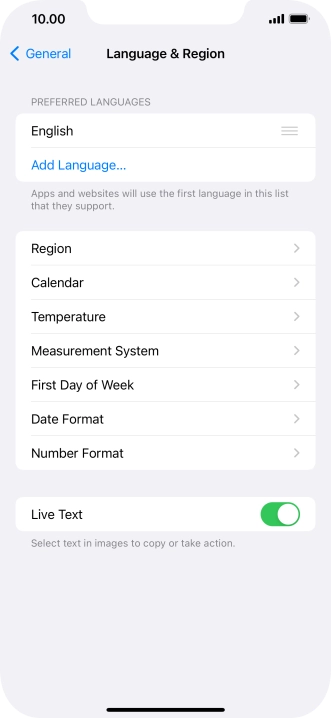 Press Add Language....
