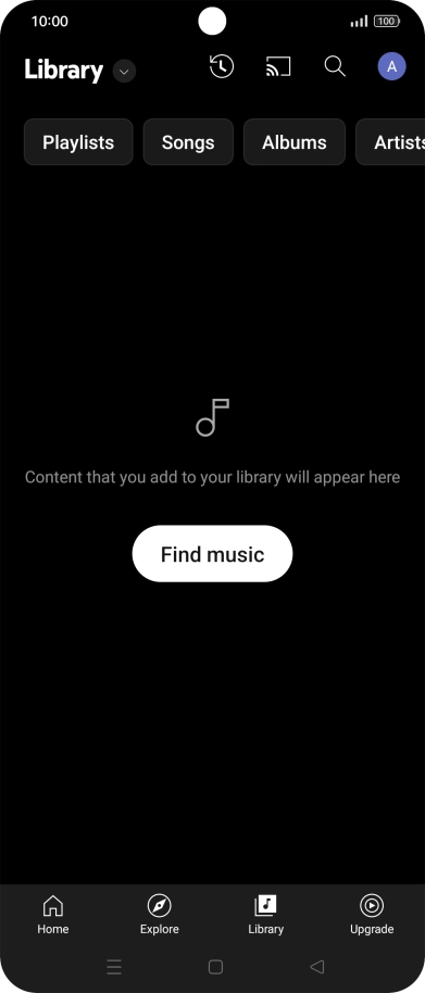 Press the drop down list.