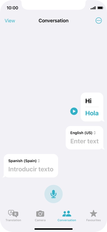 Press the menu icon.