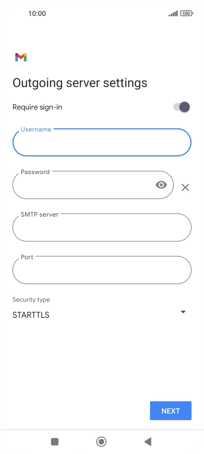 Press the field below 