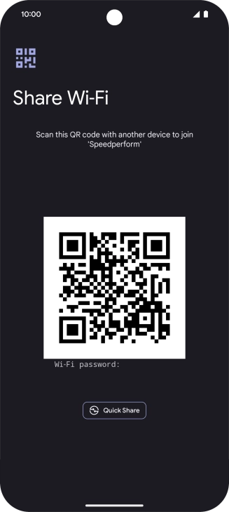 Place the QR code inside the camera frame on the other device to scan the code.