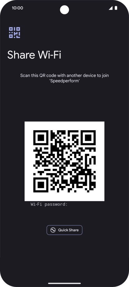 Place the QR code inside the camera frame on the other device to scan the code.