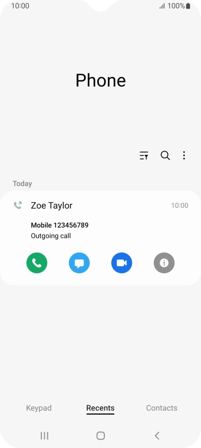 Press the info icon.