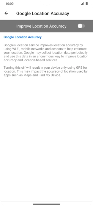 If you press the indicator next to 