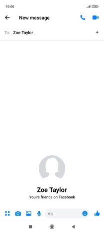 Press the text input field. Press the text input field.