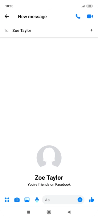 Press the text input field. Press the text input field.