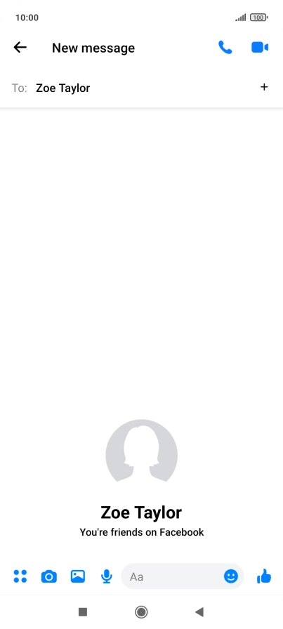 Press the text input field. Press the text input field.