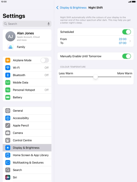 Press the indicator next to Press the indicator next to