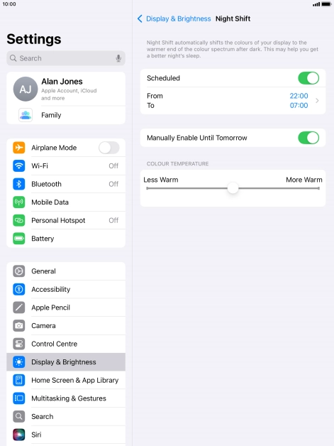 Press the indicator next to Press the indicator next to