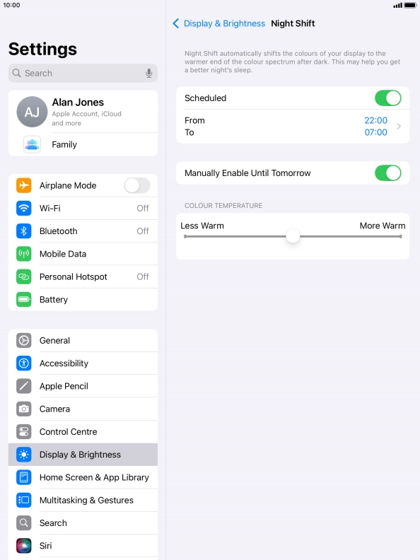 Press the indicator next to Press the indicator next to