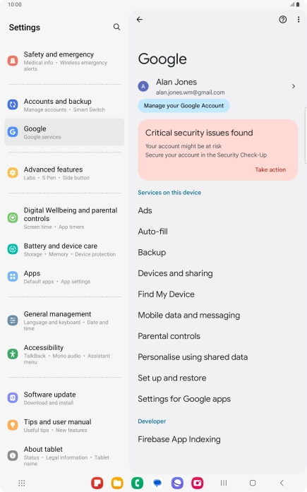 Press Find My Device.