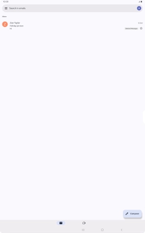 Press the menu icon.