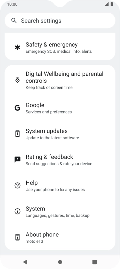 Press About phone. Press About phone.