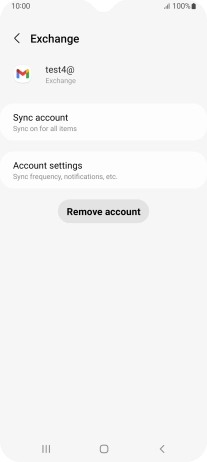 Press Remove account.