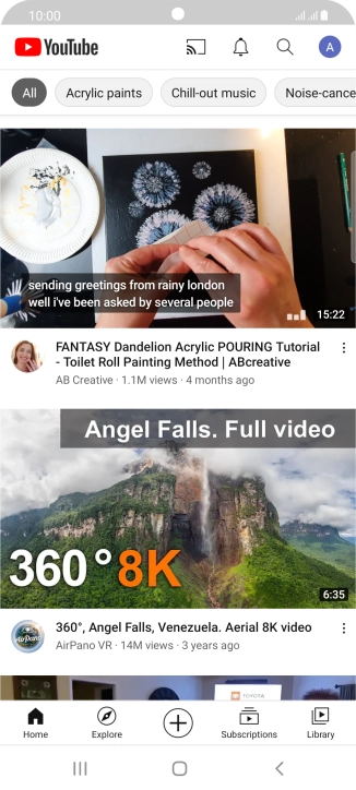 Press the upload icon. Press the upload icon.