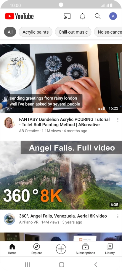 Press the upload icon. Press the upload icon.