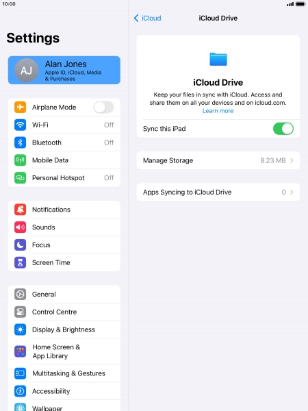 Press arrow left. Press arrow left.