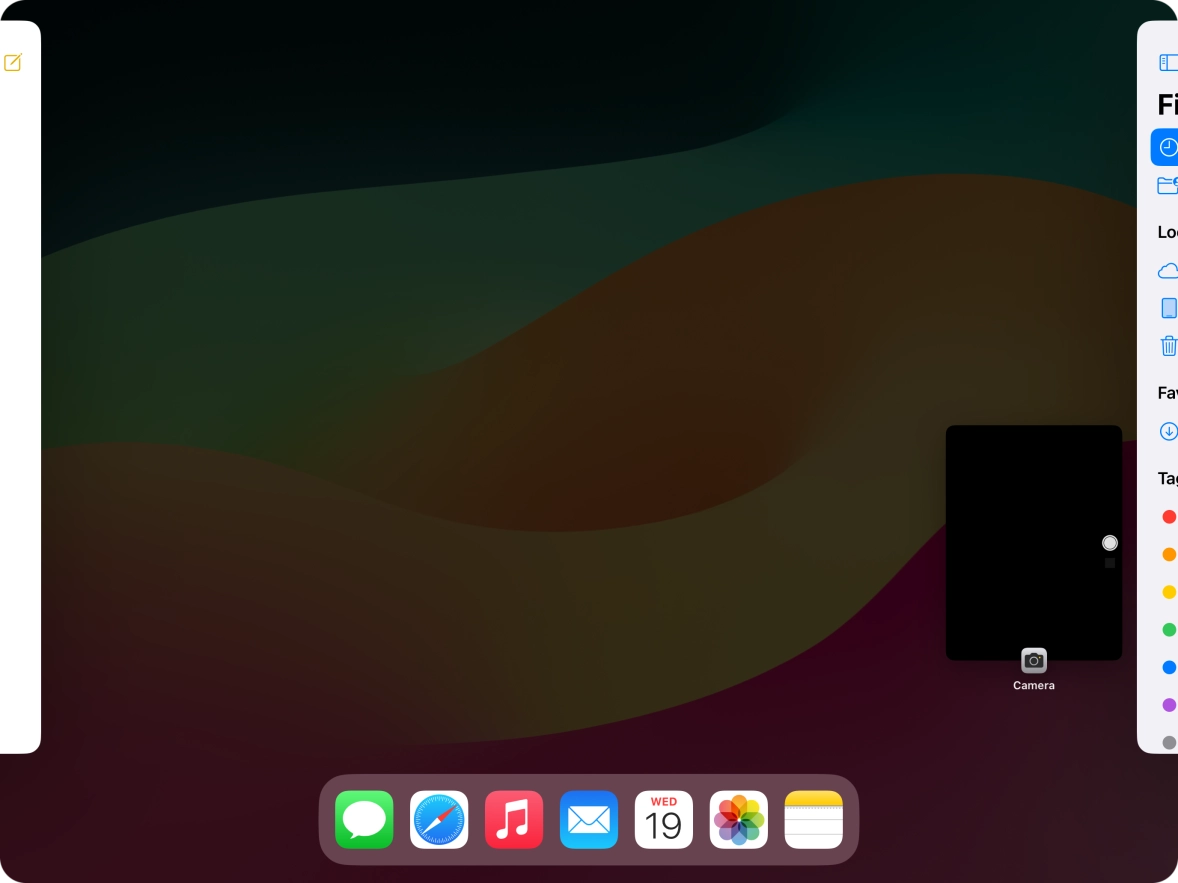 Press anywhere on the screen.