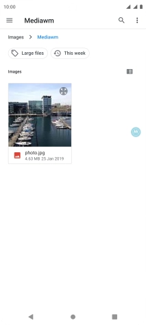 Press the required file.