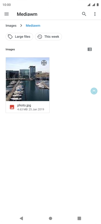 Press the required file.
