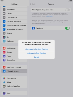 If you turn off the function, press the required setting. If you turn off the function, press the required setting.
