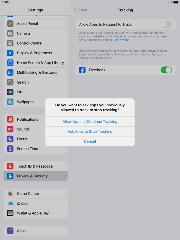 If you turn off the function, press the required setting. If you turn off the function, press the required setting.