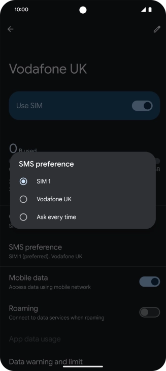Press the required price plan.