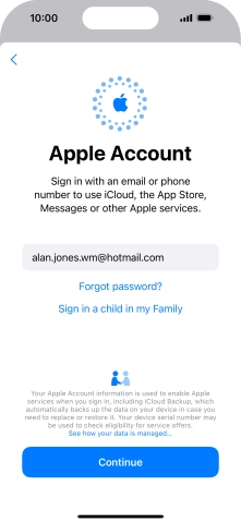 Press Continue. Press Continue.