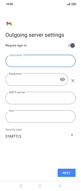 Press the field below 