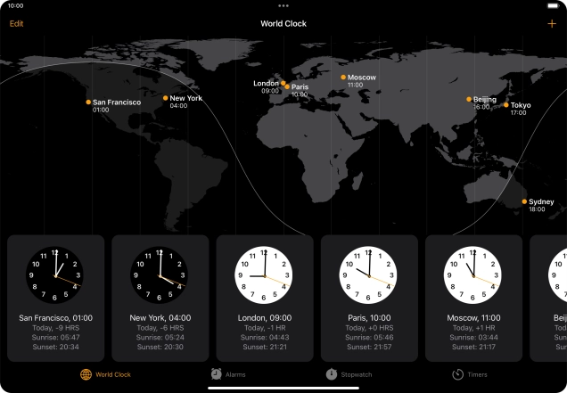 Slide your finger downwards starting from the top right side of the screen.