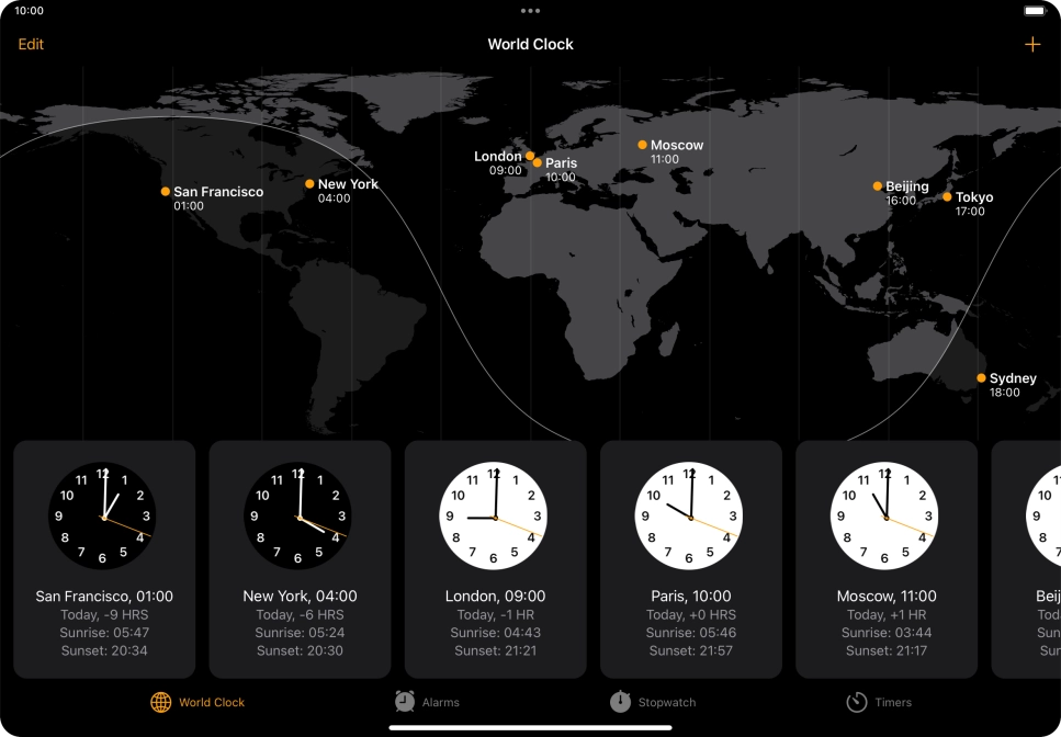 Slide your finger downwards starting from the top right side of the screen.