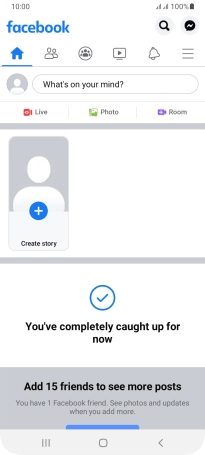 Press the text input field.