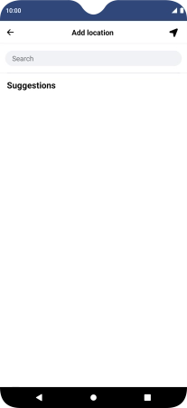 Press the search field and key in the required search word.