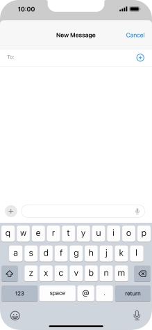 Press To: and key in the first letters of the recipient's name.