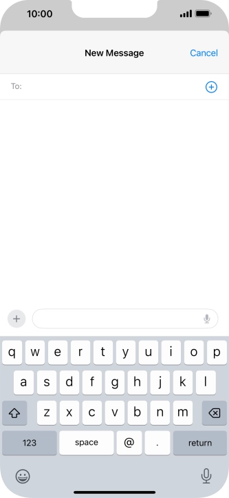Press To: and key in the first letters of the recipient's name.
