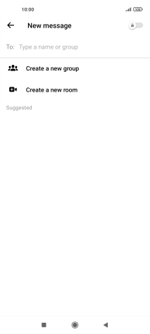 Press the search field.