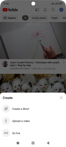 Press Upload a video.