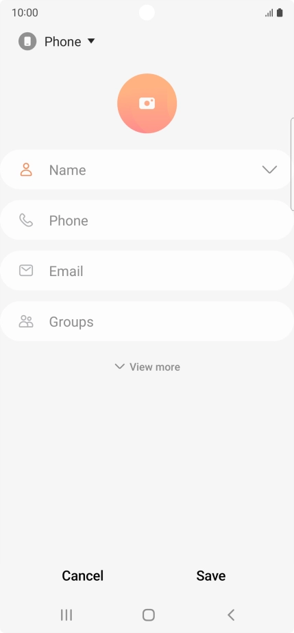 Press the address book drop down list.
