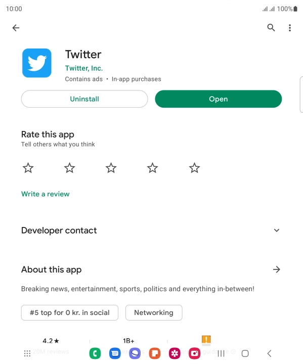 Press the Home key to return to the home screen.