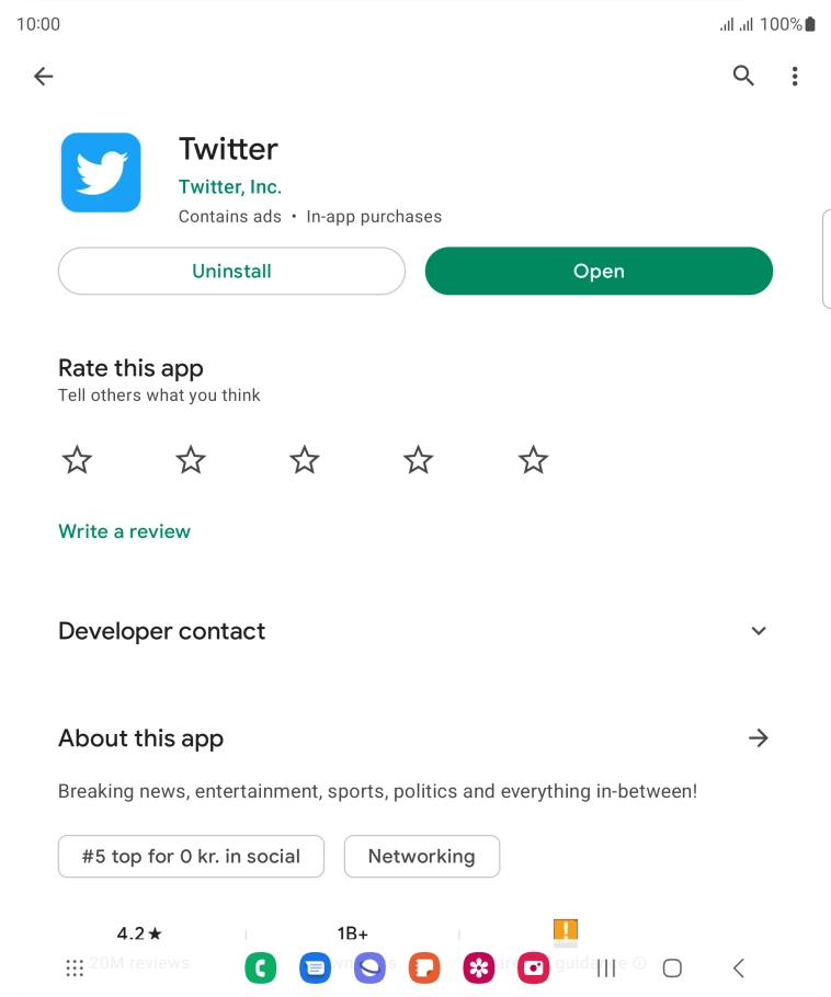 Press the Home key to return to the home screen.
