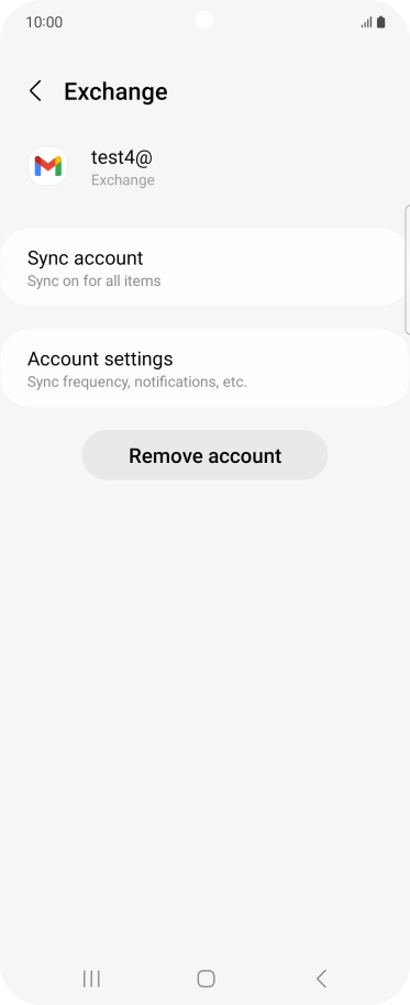 Press Remove account.