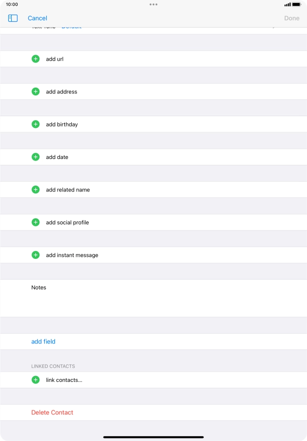 Press link contacts....