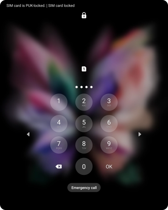 Key in the new PIN again and press OK.