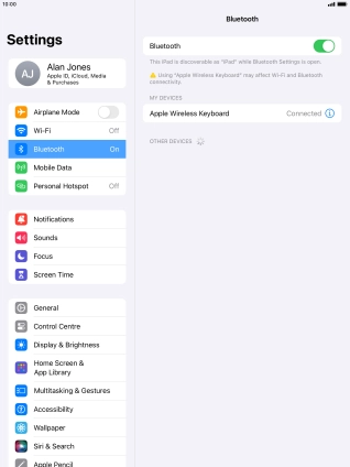 Press the Home key to return to the home screen.