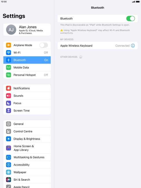 Press the Home key to return to the home screen.