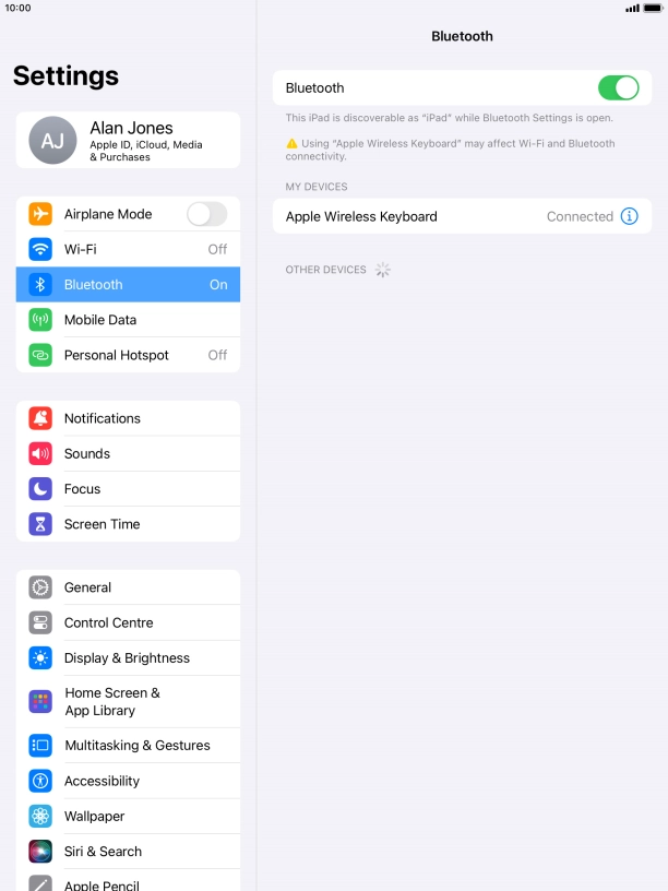 Press the Home key to return to the home screen.