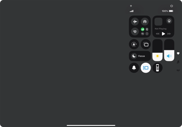 Press anywhere on the screen.